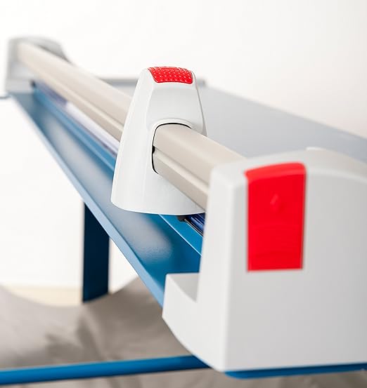 Dahle 472s Premium Rotary Trimmer w/Stand, 72" Cut Length, 12 Sheet Capacity, Self-Sharpening, Automatic Clamp, German Engineered Paper Cutter