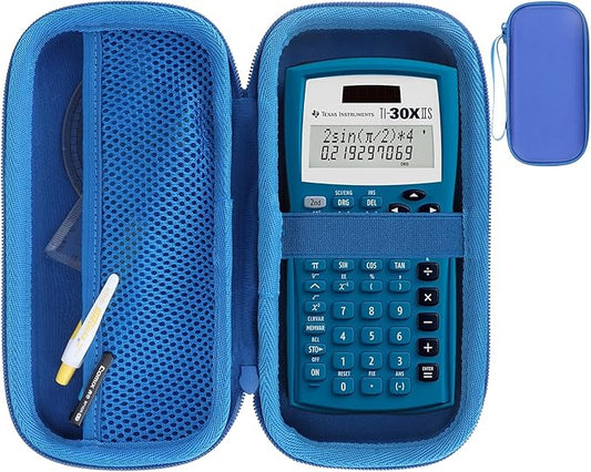 Hard Case Replacement for Texas Instruments TI-30XIIS TI-30XS TI-30Xa TI-36X Pro Scientific Calculator Case Only (Blue Case)