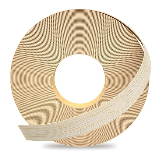 GSCIT Club Oak Edge Banding, 5/8 inch x 500ft roll of Veneer Edge Banding Preglued Flexible, Real Wood Tape Banding Plywood