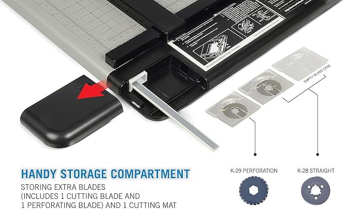 Carl Manufacturing 12210 Heavy-Duty Trimmer 12-Inch 36 Sht Cap. 14-Inch x12-1/4-Inch x3/4-Inch GY