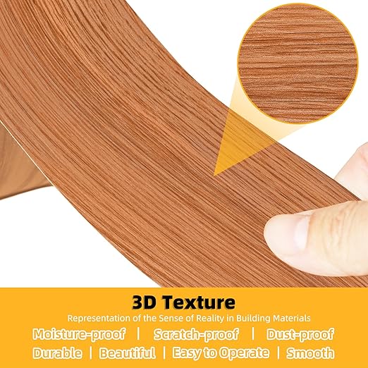 GSCIT Club Wood Grain Repair Tape, 2.4 inch X 250ft Self Adhesive Red Oak Grain Repair Patch for Tables, Chairs, Baseboards, Doors, Windows, Floors, Handicraft DIY.