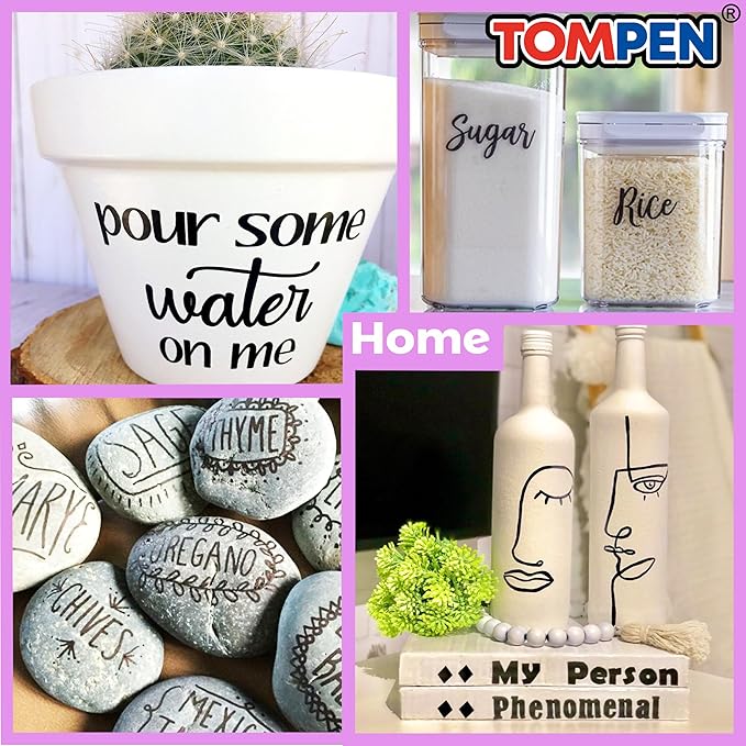 Black Permanent Markers,Fine Tip,160 Pack Bulk,Waterproof Permanent Marker Pens with Quick Drying on Wood,Plastic,Paper,Metal,Mirror for Office School Classroom Home