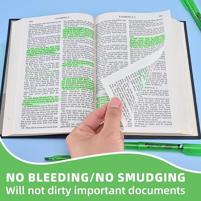 Highlighters 36 Pack, Chisel Tip Green Highlighter Bright Colors,Quickly Drying, Perfect for Students Kids Adults Classroom, School, Office