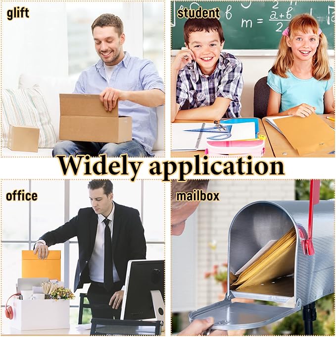 Ctosree 300 Pcs Manilla Envelopes Clasp Envelopes Bulk Brown Kraft Catalog Letter with Clasp Closure and Gummed Seal 28lb Heavyweight Paper (10 x 13 Inch)