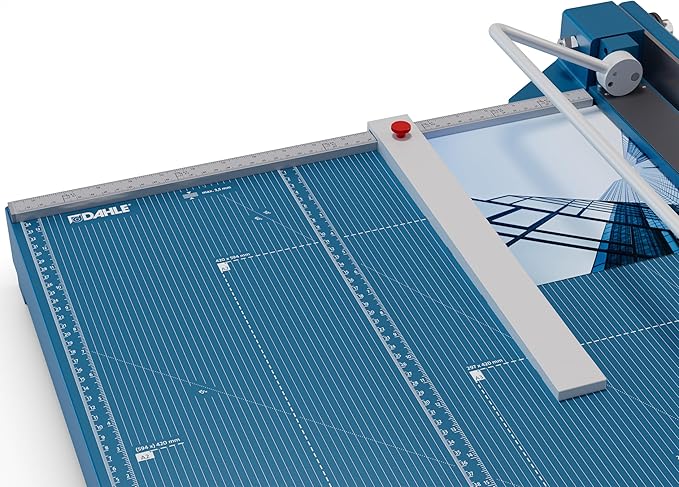 Dahle 569 Premium Guillotine Trimmer, 27" Cut Length, 35 Sheet Capacity, Self-Sharpening Blade, Manual Clamp, w/Safety Guard