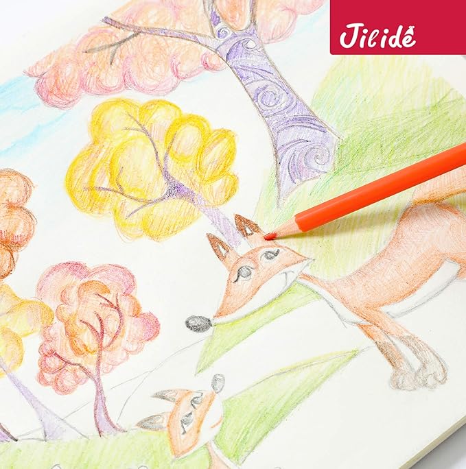 Erasable Colored Pencils Set for Adults and Kids 24 Count Coloring Pencils for Drawing, Sketching, Adult Coloring Books with Eraser, Sharpener, Canvas Pencil Roll Wrap