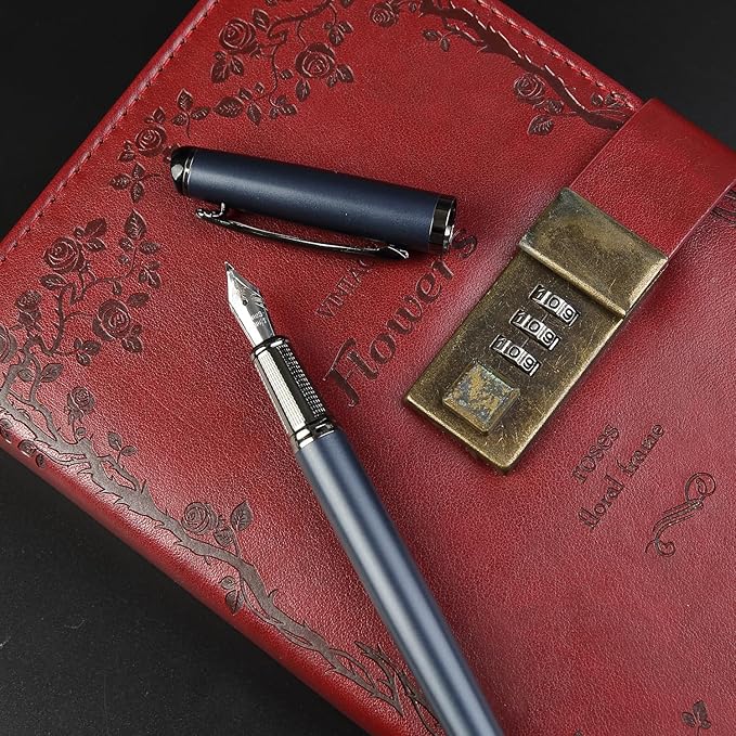 GC QUILL Calligraphy Fountain Pen Set - Includes 5 Nibs, Ink Bottle, Ink Refill Converter and 18 Cartridges, Fancy Pen for Women Men Gift - MU-25