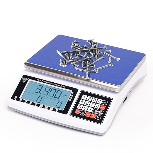 Digital Counting Scale - Digital Inventory Scale for Packages and Mail - Weight Counting Scale for Coins and Small Parts - Heavy Duty Scale - 13.2lbs Capacity