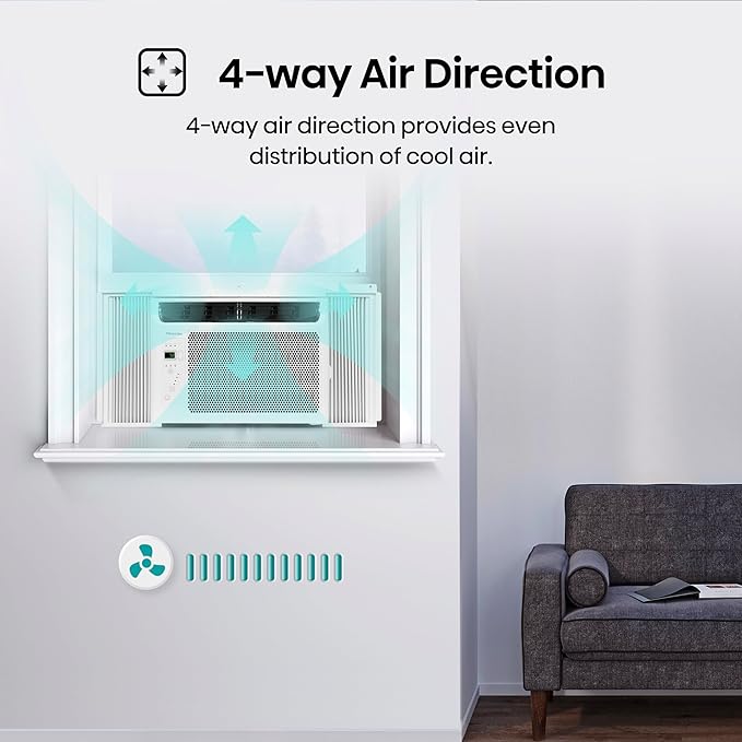 Hisense WC06R25A Window Air Conditioner, 6,000 BTU, White