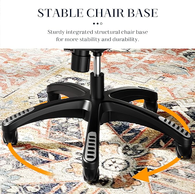 GABRYLLY Ergonomic Office Chair, High Back Mesh Desk Chair with Adjustable Headrest, Flip-Up Arms, 90-120° Tilt Lock, Lumbar Support and Comfy Seat, Swivel Computer Task Chair, Blue