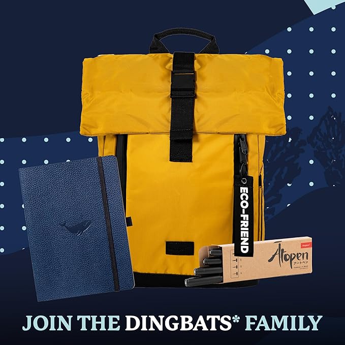 Dingbats A5 Wildlife Dotted Notebook Journal - Premium Vegan Leather Softcover Executive Journal for Women & Men - Work, Note Taking, Writing & Travel