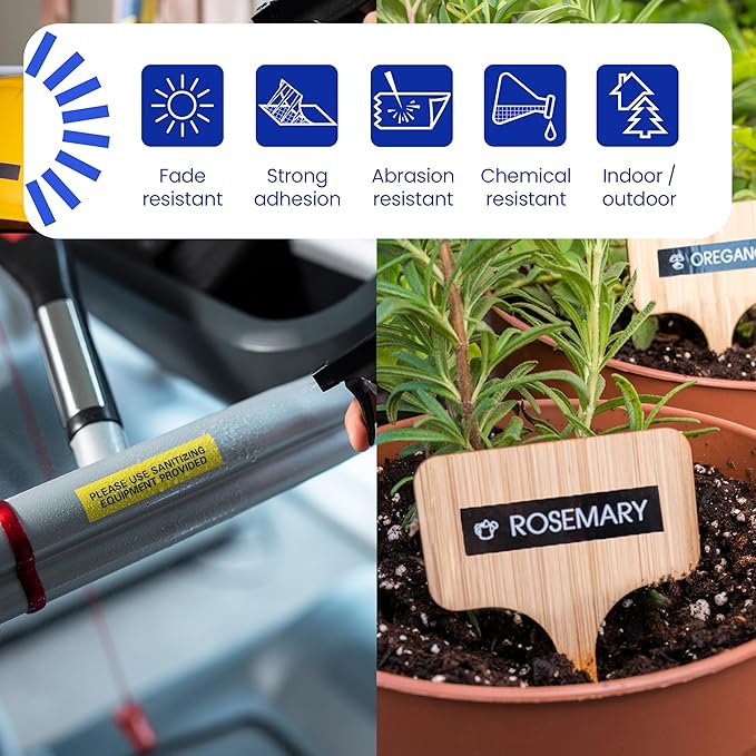 Brother Genuine TZe231~1/2" 2PK Black Print on White Label Tape. Each: 0.47 in x 26.2 ft (12 mm x 8 m) Total: 0.47 in x 52.4 ft (12 mm x 16 m)