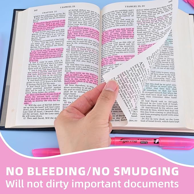 Highlighters 36 Pack, Chisel Tip Pink Highlighter Bright Colors, Quickly Drying, Perfect for Students Kids Adults Highlighting in Classroom, School, Office