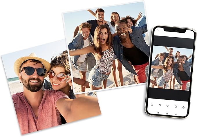 HP Advanced Photo Paper, Glossy, 5x5 in, 20 sheets (49V50A),White