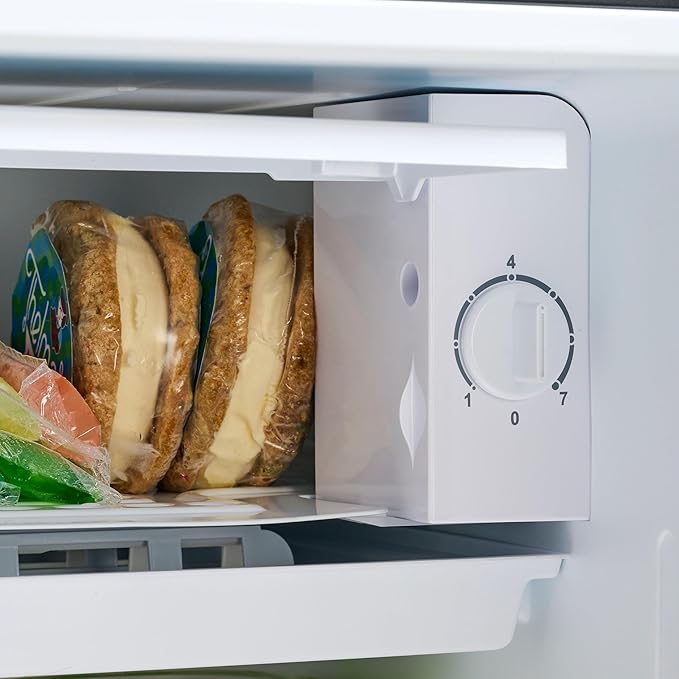 Igloo 3.2 Cu.Ft. Single Door Compact Refrigerator with Freezer - Slide Out Glass Shelf, Perfect for Homes, Offices, Dorms - Black