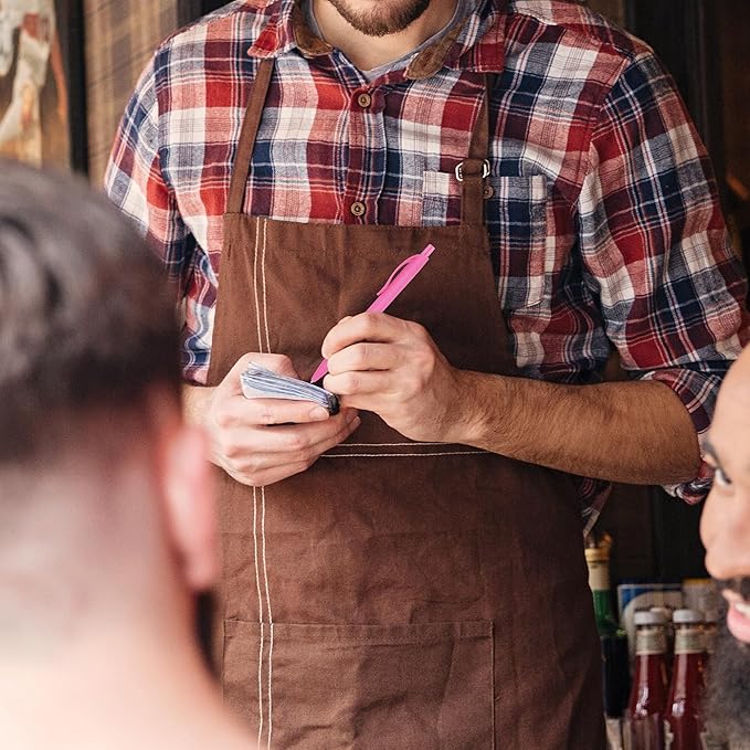 deegtran Pens Bulk, 50 Pack No Bleed Click Pens, Wholesale Retractable Ballpoint Pens, Pen Medium Point, Smooth Ink Pen, 1.0MM Pink Ink