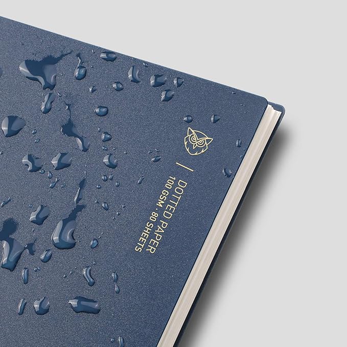 EMSHOI Dotted Journal Spiral Notebook 7.48" x 10.15" - 2 Pack 320 Pages 100gsm Thick Paper, B5 Dot Grid Notebook, Plastic Hardcover Journals for Writing Drawing