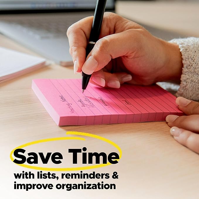 Post-it Super Sticky Notes, 2x2 in, 10 Pads, 2x the Sticking Power, Canary Yellow, Recyclable (622-10SSCY) (Pack of 2)