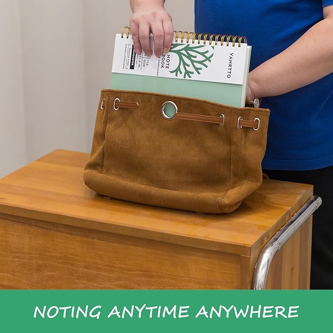 Hardcover Spiral Notebook, 8.5 x 11 IN Notebooks College Ruled, 110 GSM Thick Lined Paper Notebooks for Work, School and Travel, 300 Pages Journals for Writing, Large Journal for Women and Men Green