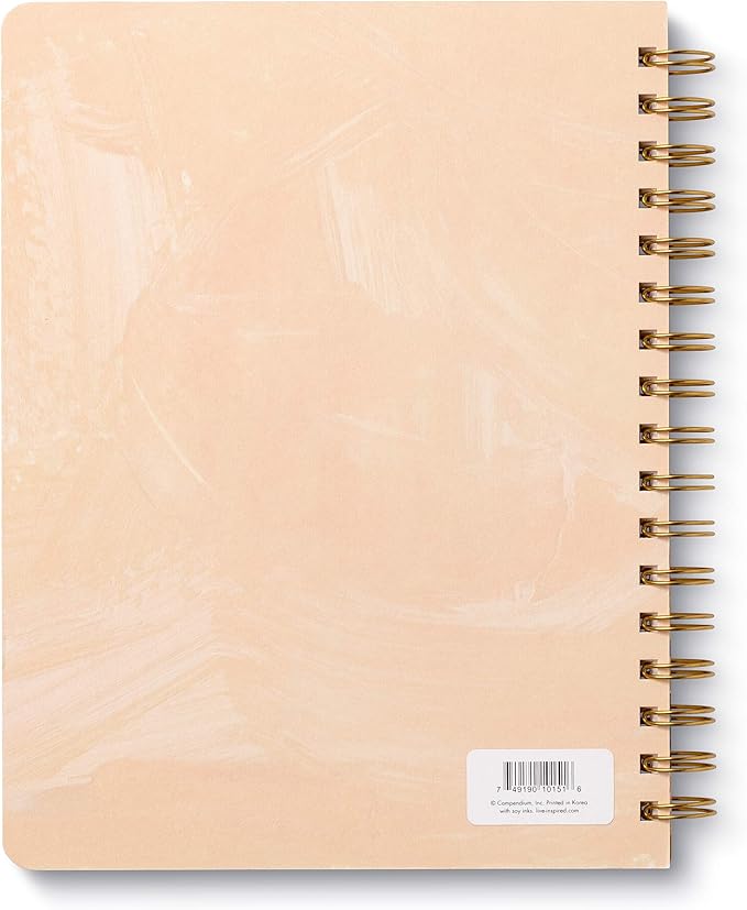 Compendium Spiral Notebook - Life Is Beautiful — A Designer Spiral Notebook with 192 Lined Pages, College Ruled, 7.0”W x 9.25”H