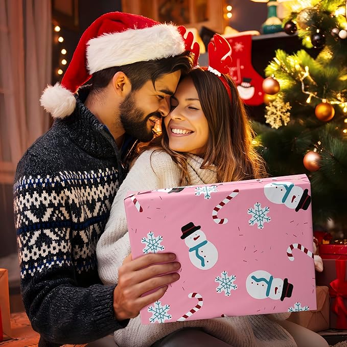 Christmas Poly Mailer 10x13 Inch 100 Pcs, Waterproof Shipping Bags for Clothing, Tear-Resistant Mailier, Strong Mailing With Self-Seal - Snowmen Printed