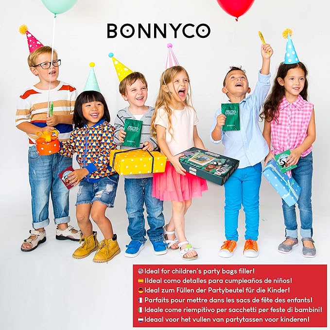 BONNYCO Invisible Ink Pen and Notebook Pack 32 Safari Party Favors for Kids Magic Spy Pen Goodie Bags Stuffers for Kids | Jungle Goody Bag Stuffers Return Gifts Birthday, Classroom Prizes Students