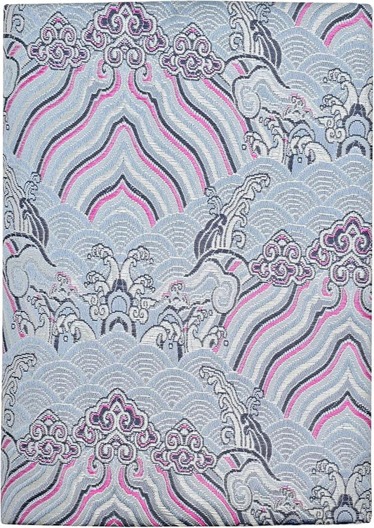 BLBMH A5 Book Covers with Bookmarks Adjustable Fabric Paperbacks Book Cover for Privacy Hardcover Softcover Novels Notebook Protector Fit for 5.5x8.3 inch - Chinese Grey