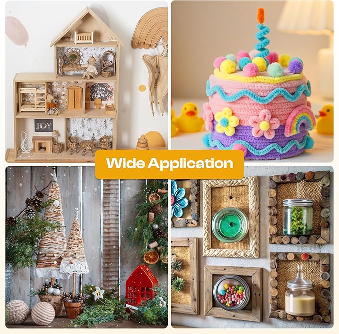 Caydo Cordless Hot Glue Gun, Portable Glue Gun, 2200mAh Type-C Rechargeable and Fast Heating, Heat Glue Gun Kit with 10PCS Glue Sticks for DIY Arts, Home Repairs, Crafting and Gift Making