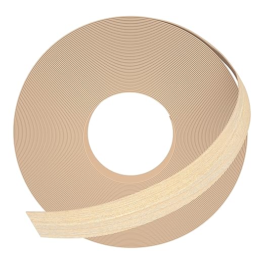 GSCIT Club Maple Edge Banding, 1/2 inch x 50ft roll of Veneer Edge Banding Preglued Flexible, Real Wood Tape Banding